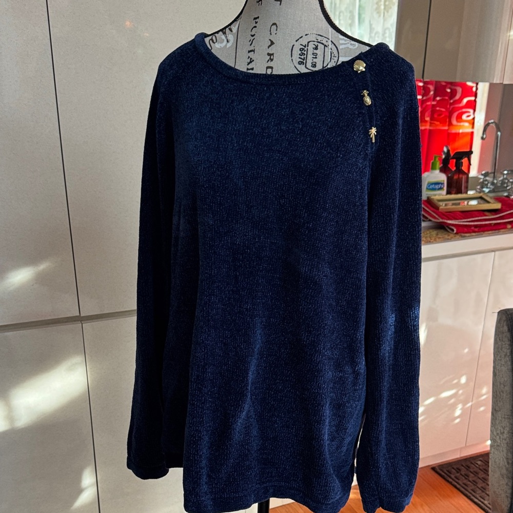 Lilly Pulitzer Navy Blue Crew Neck Sweater